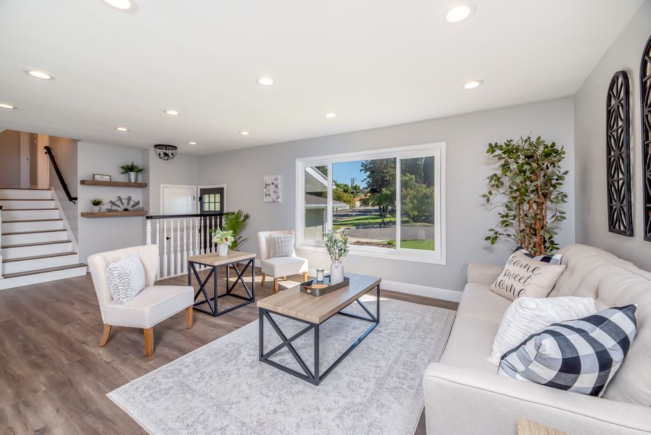 A bright, professionally cleaned modern living room